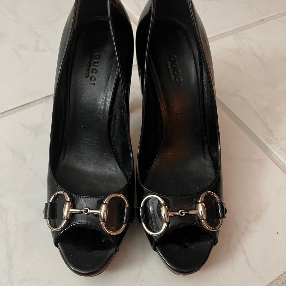 Gucci horsebit leather heels